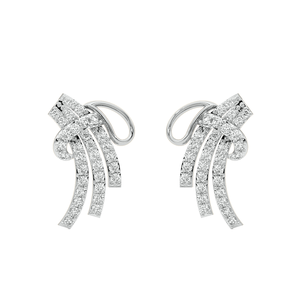 Qiana Round Diamond Stud Earrings